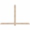 Ekena Millwork Eugene Smooth Timber Gable Bracket, Douglas Fir, 72"W x 48"H x 1 1/2"D x 3 1/2"F, 16/12 Pitch GBW072X48X0204EUG00SDF - alternate 1